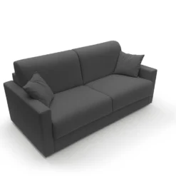 Canapé convertible tissu recyclé déhoussable Aubin
