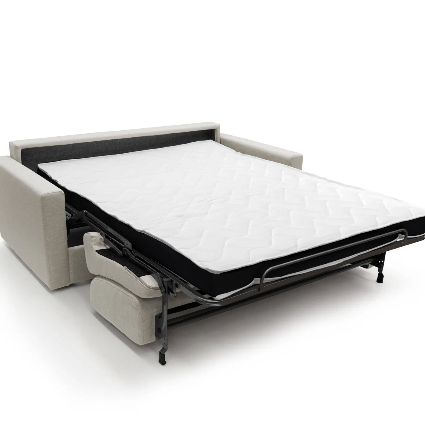 Canapé convertible tissu recyclé déhoussable Aubin