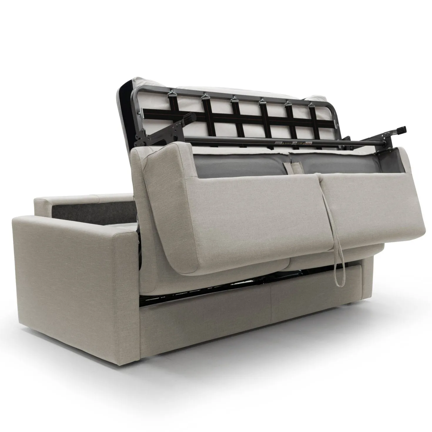 Canapé convertible tissu recyclé déhoussable Aubin