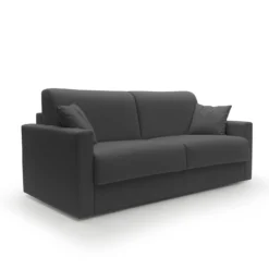 Canapé convertible tissu recyclé déhoussable Aubin