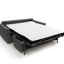 Canapé convertible tissu recyclé déhoussable Aubin