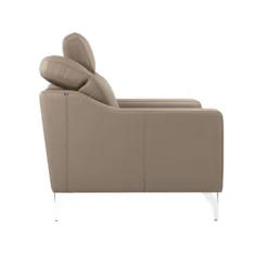 Canapé cuir têtières relevables Ben