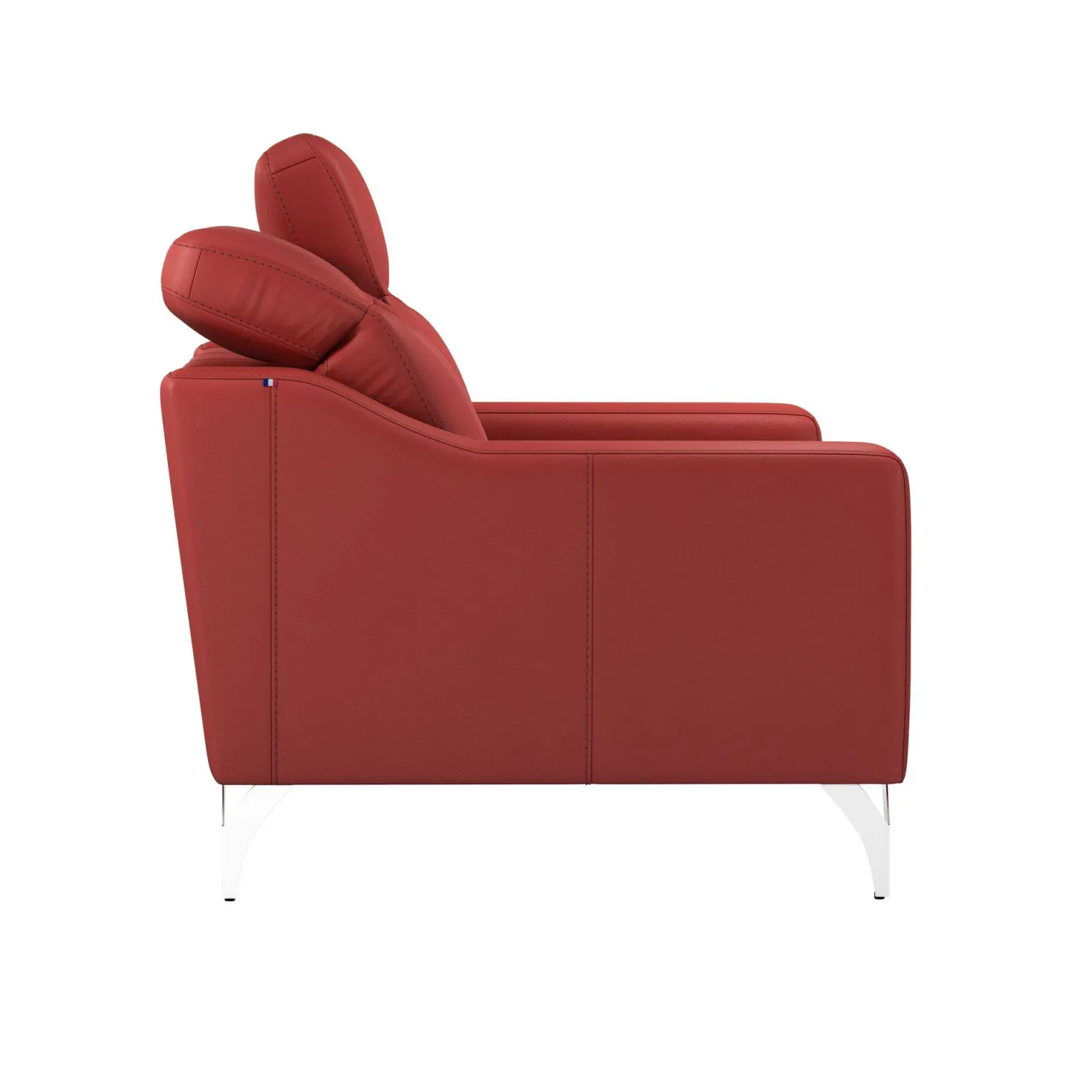 Canapé cuir têtières relevables Ben