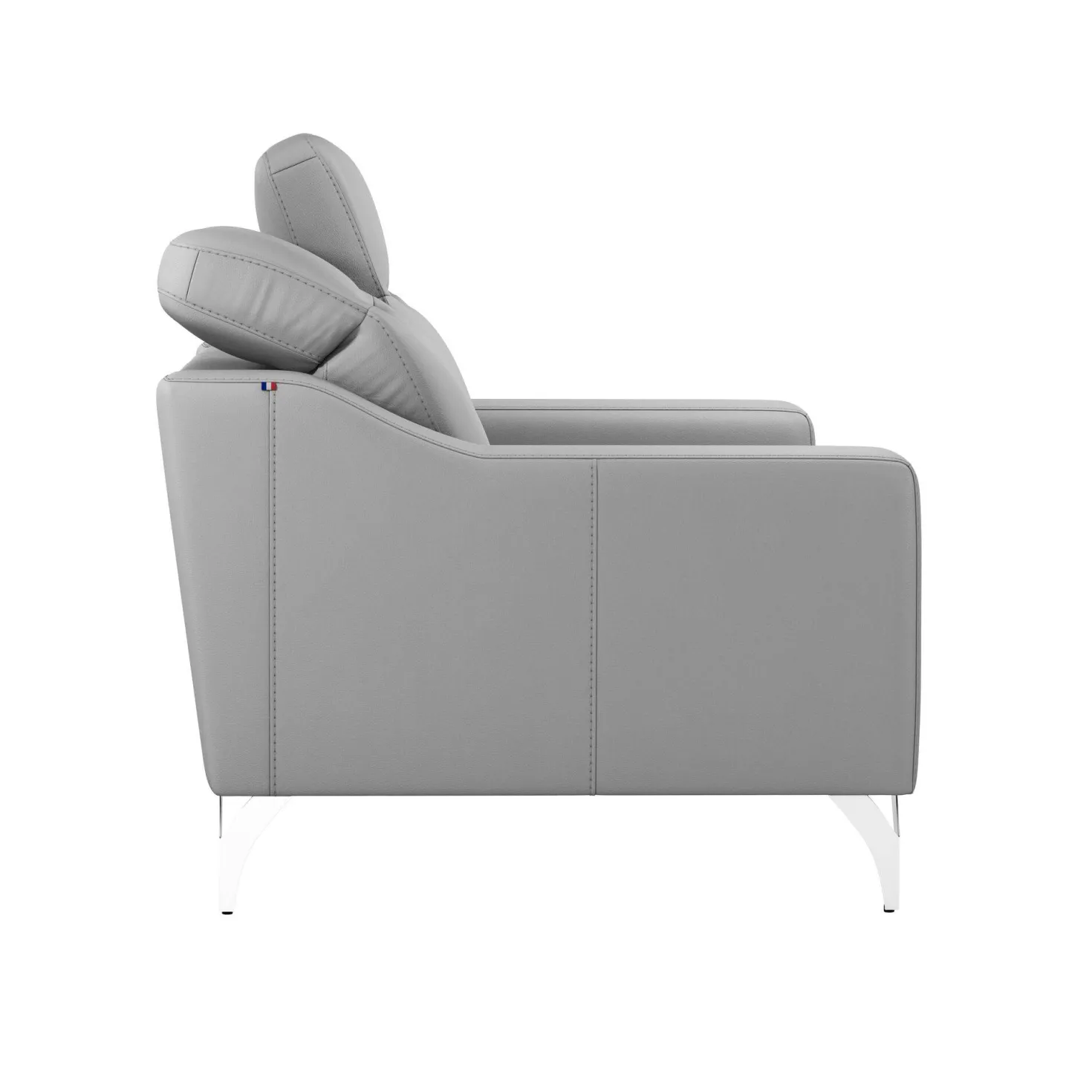 Canapé cuir têtières relevables Ben