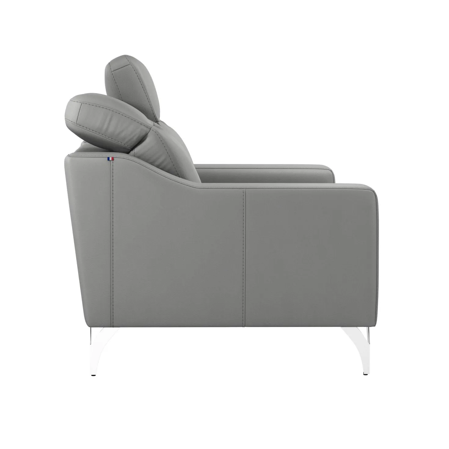 Canapé cuir têtières relevables Ben