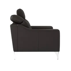 Canapé cuir têtières relevables Ben
