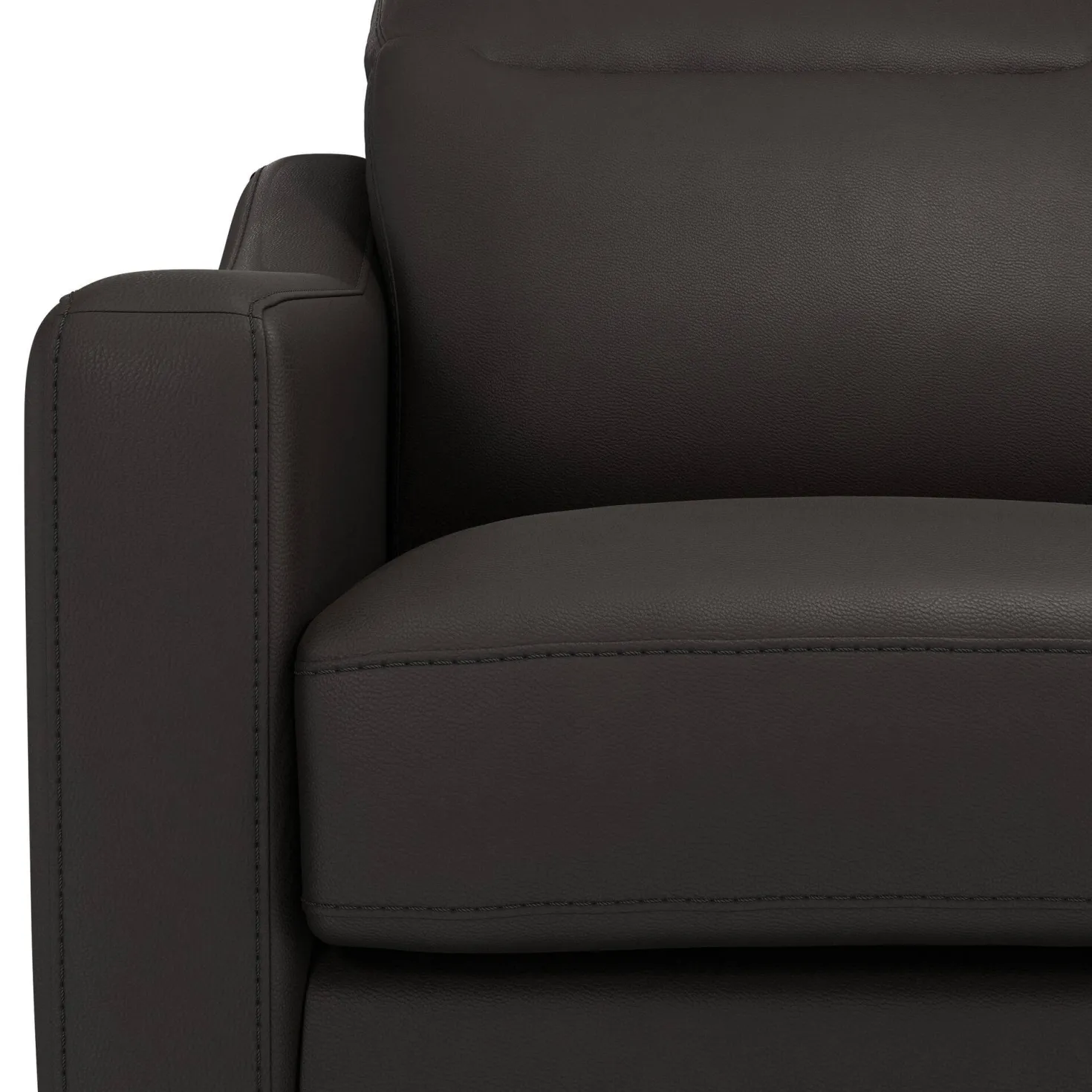 Canapé cuir têtières relevables Ben