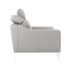 Canapé cuir têtières relevables Ben