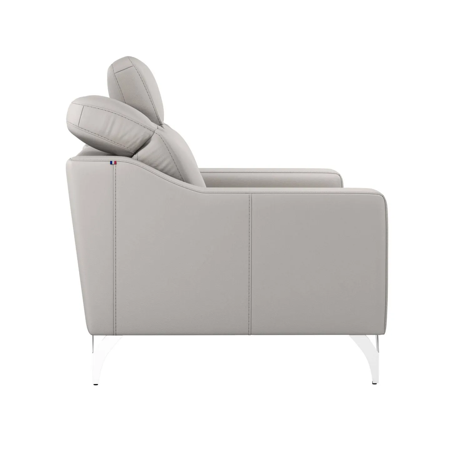 Canapé cuir têtières relevables Ben