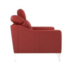 Canapé cuir têtières relevables Ben