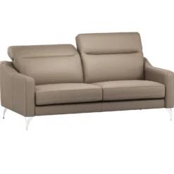 Canapé cuir têtières relevables Ben