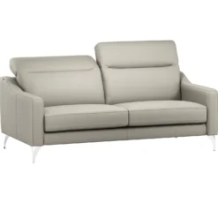 Canapé cuir têtières relevables Ben