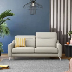 Canapé cuir têtières relevables Ben