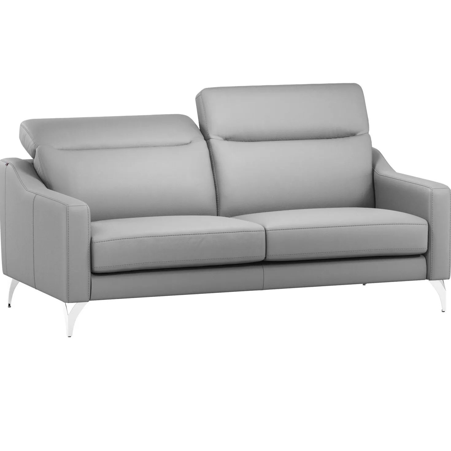 Canapé cuir têtières relevables Ben