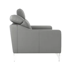 Canapé cuir têtières relevables Ben
