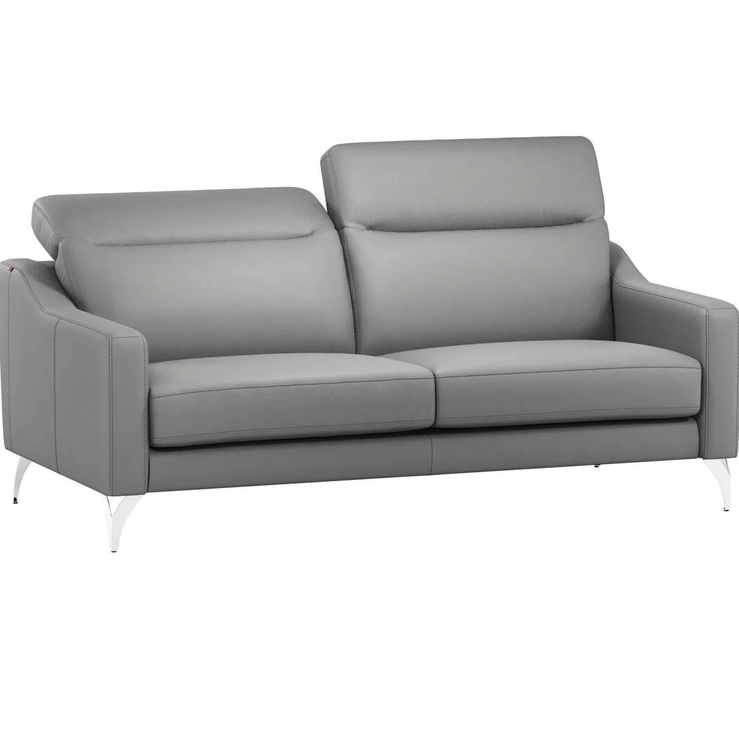 Canapé cuir têtières relevables Ben