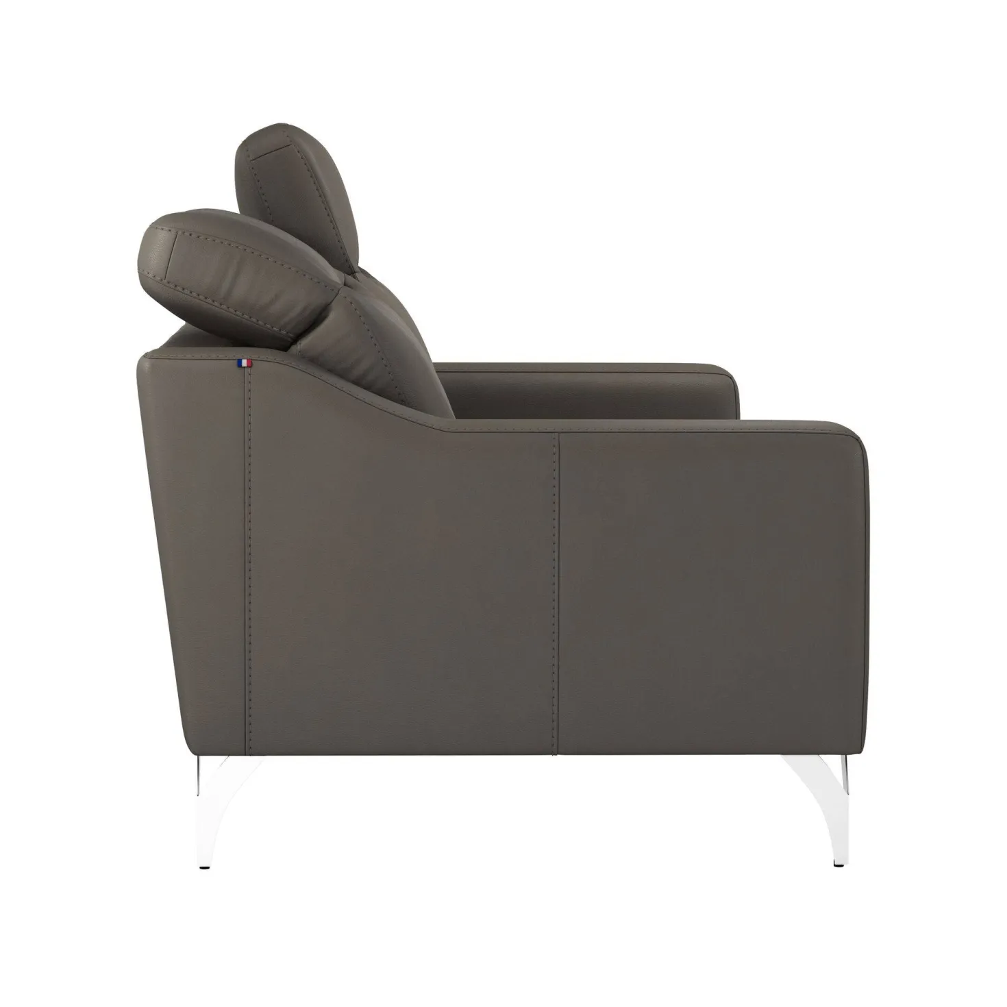 Canapé cuir têtières relevables Ben
