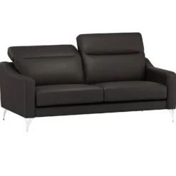 Canapé cuir têtières relevables Ben