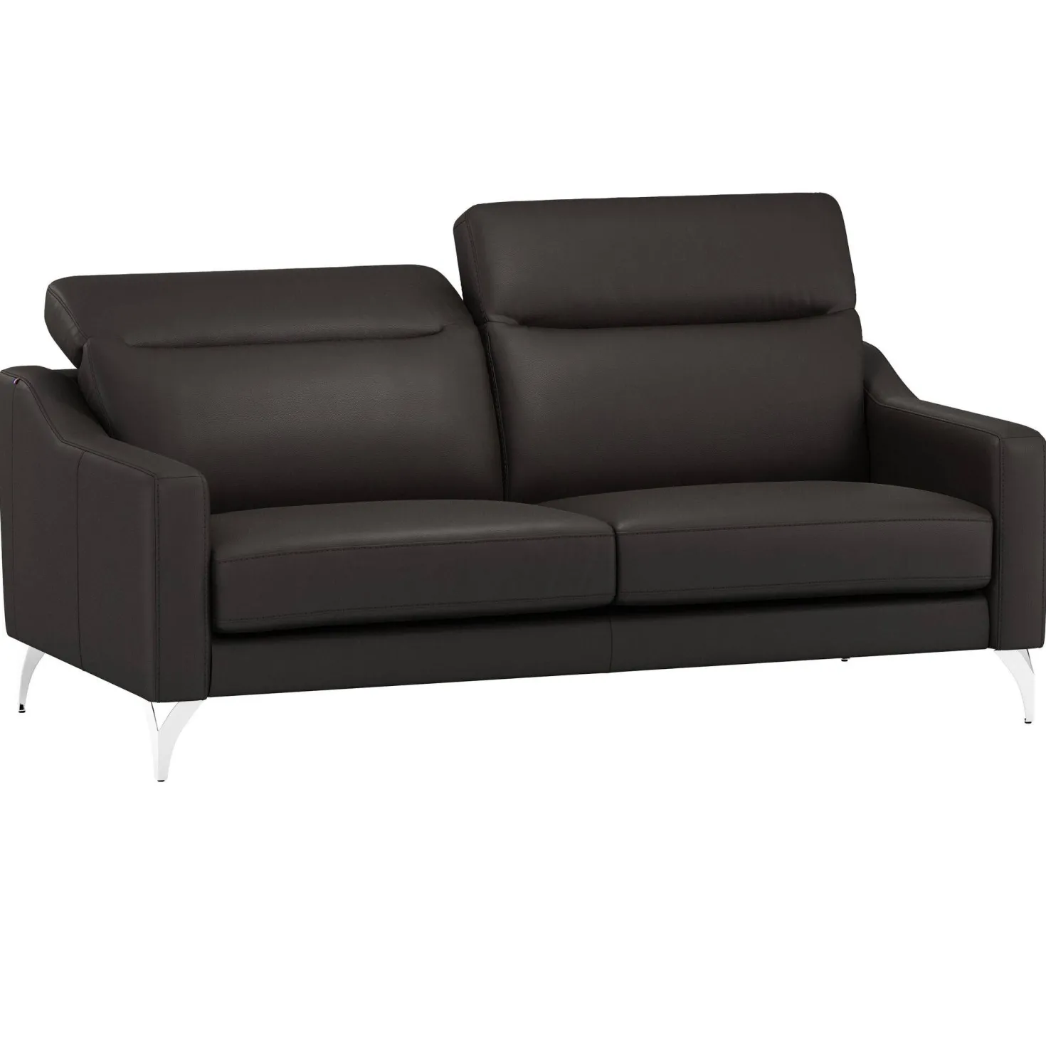 Canapé cuir têtières relevables Ben