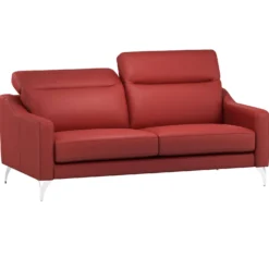 Canapé cuir têtières relevables Ben