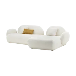 Canapé d'angle bouclette Oméga