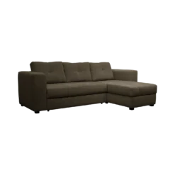 Canapé d'angle convertible et réversible tissu chenillé Pyram