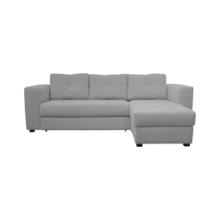 Canapé d'angle convertible et réversible tissu chenillé Pyram
