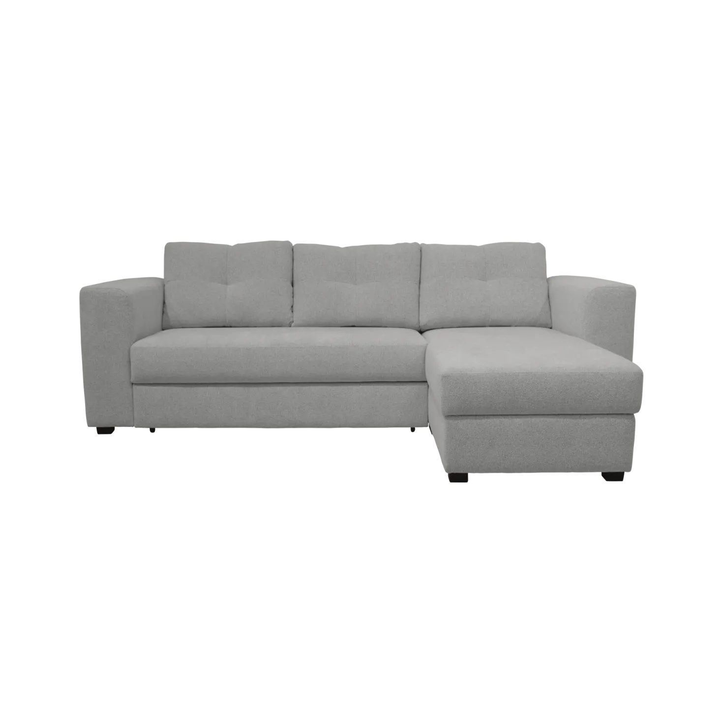 Canapé d'angle convertible et réversible tissu chenillé Pyram