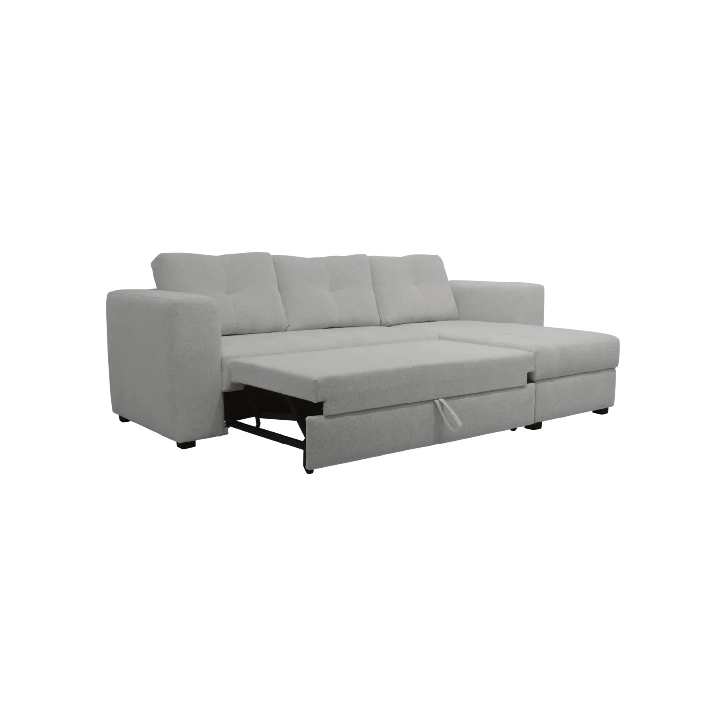 Canapé d'angle convertible et réversible tissu chenillé Pyram