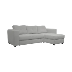 Canapé d'angle convertible et réversible tissu chenillé Pyram