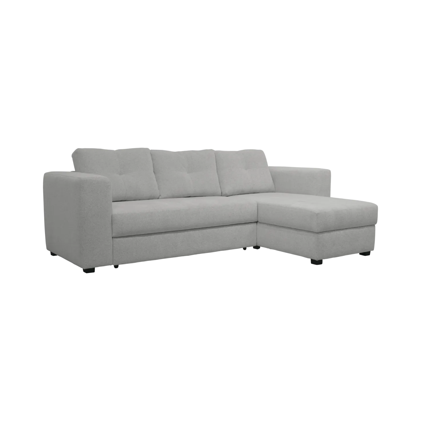 Canapé d'angle convertible et réversible tissu chenillé Pyram