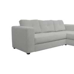 Canapé d'angle convertible et réversible tissu chenillé Pyram