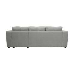 Canapé d'angle convertible et réversible tissu chenillé Pyram
