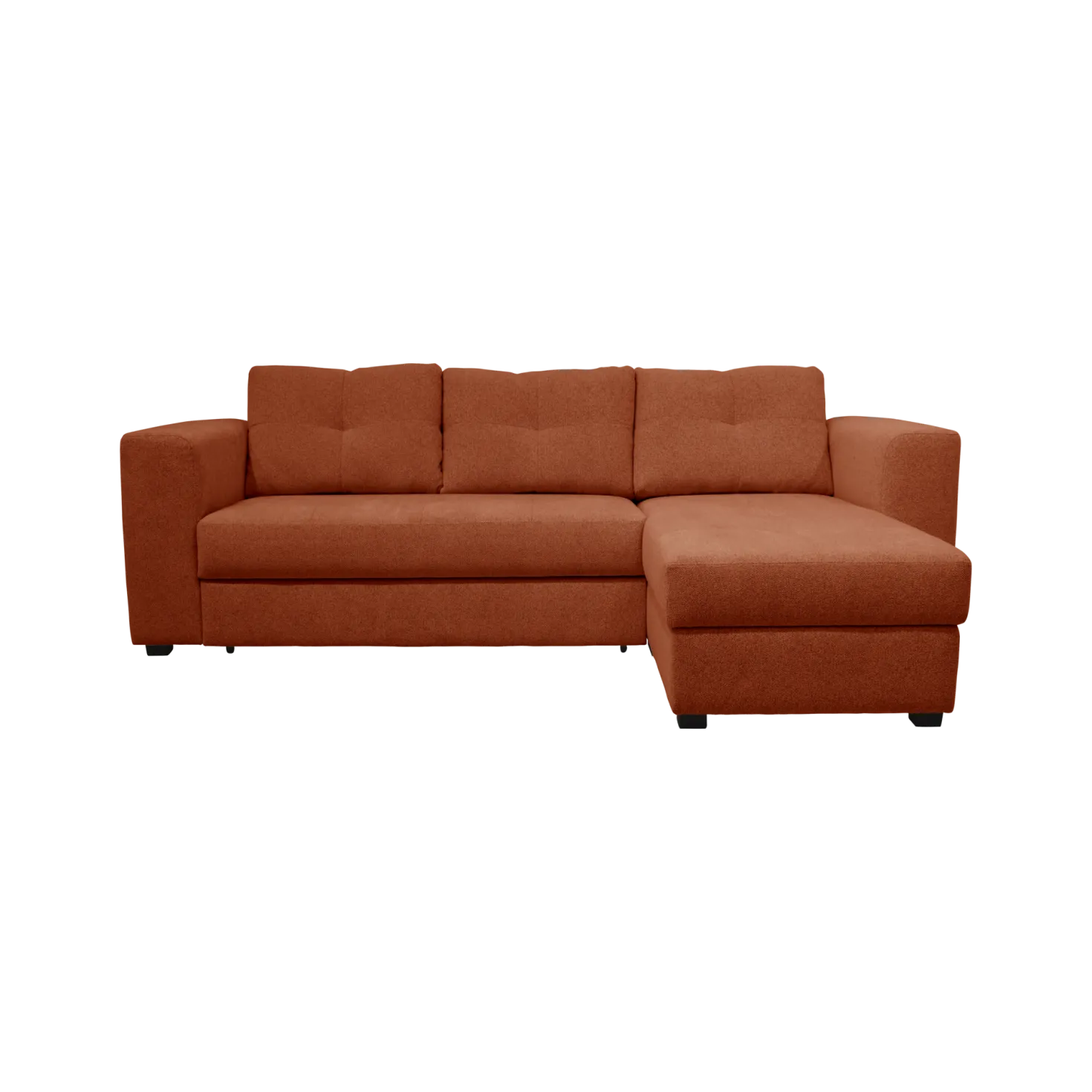 Canapé d'angle convertible et réversible tissu chenillé Pyram