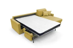 Canapé d'angle convertible et réversible tissu déhoussable Aubin