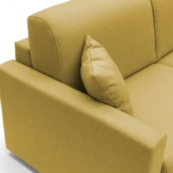 Canapé d'angle convertible et réversible tissu déhoussable Aubin