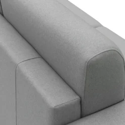 Canapé d'angle convertible et réversible tissu déhoussable Aubin