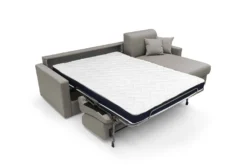 Canapé d'angle convertible et réversible tissu déhoussable Aubin