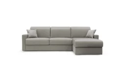 Canapé d'angle convertible et réversible tissu déhoussable Aubin