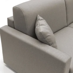 Canapé d'angle convertible et réversible tissu déhoussable Aubin