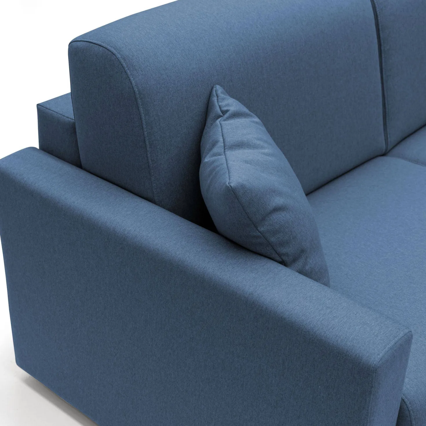Canapé d'angle convertible et réversible tissu déhoussable Aubin