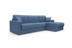 Canapé d'angle convertible et réversible tissu déhoussable Aubin
