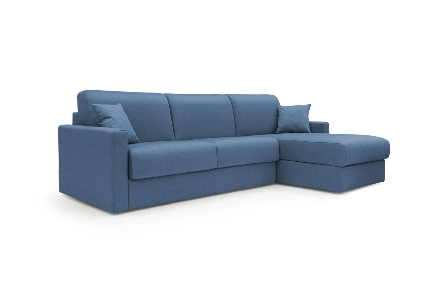 Canapé d'angle convertible et réversible tissu déhoussable Aubin