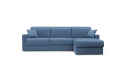 Canapé d'angle convertible et réversible tissu déhoussable Aubin