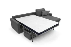 Canapé d'angle convertible et réversible tissu déhoussable Aubin