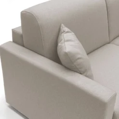 Canapé d'angle convertible et réversible tissu déhoussable Aubin