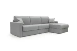 Canapé d'angle convertible et réversible tissu déhoussable Aubin