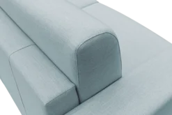 Canapé d'angle convertible et réversible tissu recyclé déhoussable Alizée