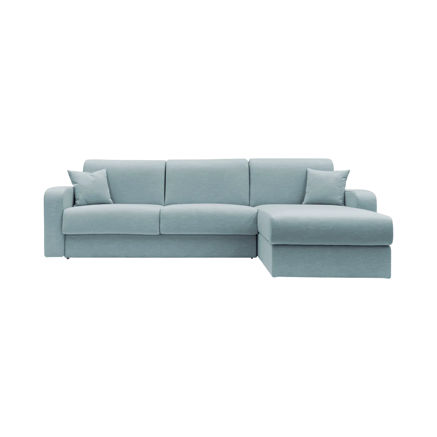 Canapé d'angle convertible et réversible tissu recyclé déhoussable Alizée
