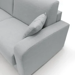 Canapé d'angle convertible et réversible tissu recyclé déhoussable Alizée
